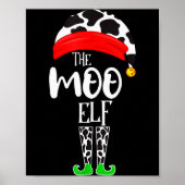 Poster The Elf Moo Cow Funny Christmas Elf Family Matchin (Devant)