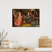 Poster The Enchanted Garden by John William Waterhouse (Cuisine)