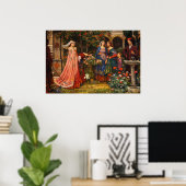 Poster The Enchanted Garden by John William Waterhouse (Bureau à domicile)