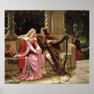 Poster The End of the Song by Edmund Leighton, c. 1902