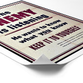 Poster The Enemy Is Listening (Coin)
