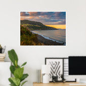 Poster The Evening Glow of Greystones Coast (Bureau à domicile)