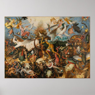 Poster The Fall of the Rebel Anges - Pieter Bruegel 1562