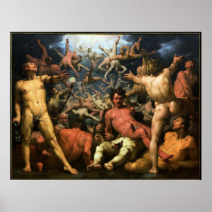 Poster The Fall of the Titans  Cornelis van Haarlem