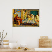 Poster The favourites of Emperor Honorius by Waterhouse (Cuisine)