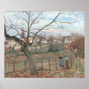 Poster The Fence - Camille Pissarro Fine Art