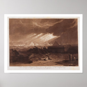 Poster The Fifth Plaque of Egypt, engraved by Charles Tur