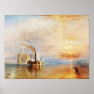 Poster The Fighting Temeraire, par l'artiste Turner, J. M