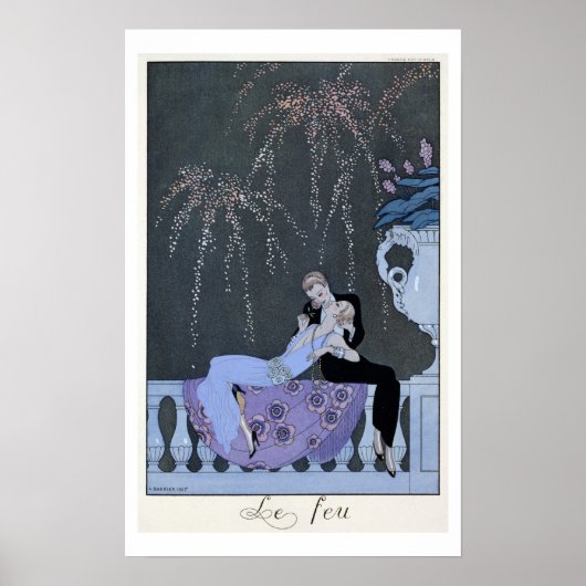 Poster The Fire, illustration pour Fetes Galantes by Pau (Devant)