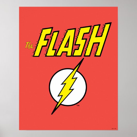Poster The Flash Name & Lightning Bolt Logo (Devant)