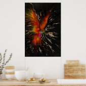 Poster The Flight of the Phoenix – Fiery Abstract Rebirth (Cuisine)
