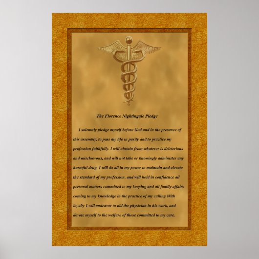 Poster The Florence Nightingale Pledge (Devant)