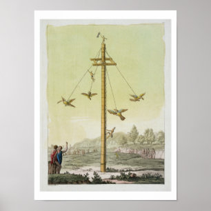 Poster The Flying Game, from 'Le Costume Ancien et Modern