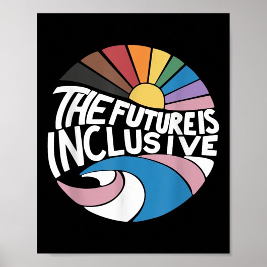 Poster The Future Is Inclusive Lgbt Gay Rights Pride _2  (Devant)