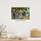 Poster The Gathering, By Frederic Bazille (Cuisine)