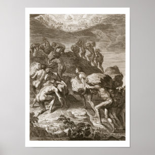 Poster The Giants Attempt to Scale Heaven by Piling Mount