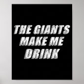 Poster The Giants Make Me Drink Funny  (Devant)