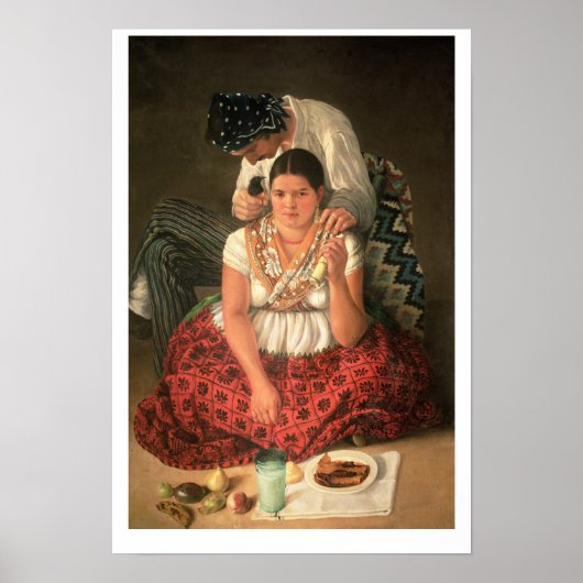 Poster The Gipsy Boy and Girl (huile sur toile) (Devant)