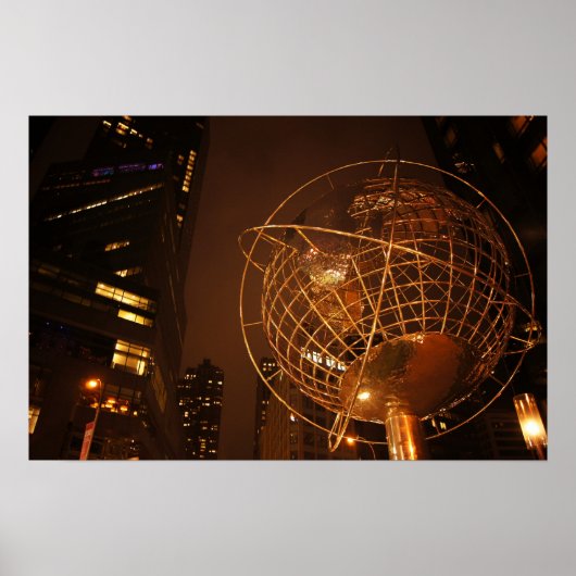 Poster The Globe at Columbus Circle, Medium (Devant)