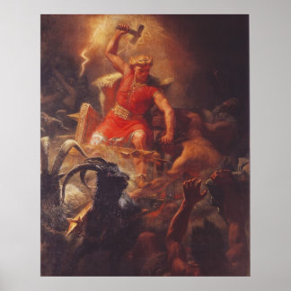 Poster The God Thor Fights