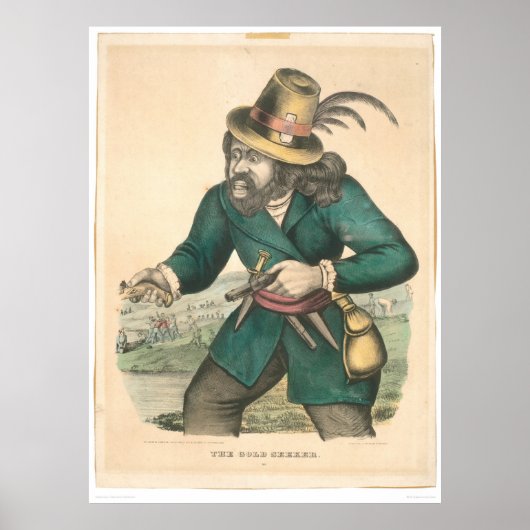 Poster The Gold Seeker (0638A) (Devant)