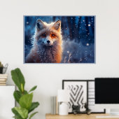 Poster The Golden Eyes of the Wild Fox (Bureau à domicile)