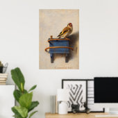 Poster The Goldfinch by Carel Fabritius (Bureau à domicile)