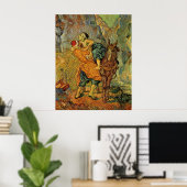Poster The Good Samaritan after Delacroix by van Gogh (Bureau à domicile)