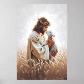 Poster The Good Shepherd Bible Art Christian Art Jesus Ar