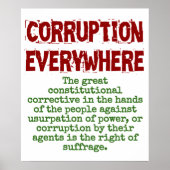 Poster The Great Constitutional Corrective - Corruption Q (Devant)