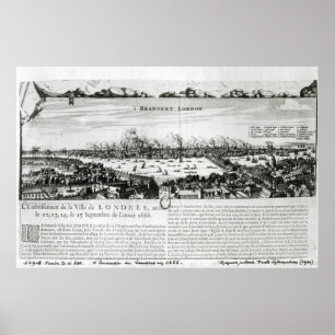 Poster The Great Fire of London in 1666