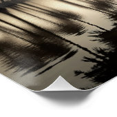 Poster The Great Wave of Palm Trees Water Mirror (Coin)
