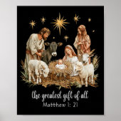 Poster The Greatest For All Christmas Nativity Jesus Chri (Devant)