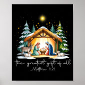 Poster The Greatest Gift For All Christmas Nativity Jesus (Devant)