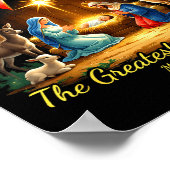 Poster The Greatest Gift Of All Nativity Christian Christ (Coin)