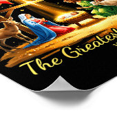 Poster The Greatest Gift Of All Nativity Christian Christ (Coin)