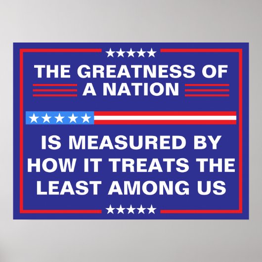 Poster The Greatness of a Nation Political (Devant)