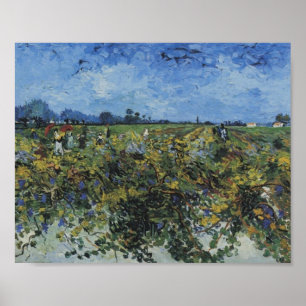Poster The Green Vineyard, Van Gogh Fine Art