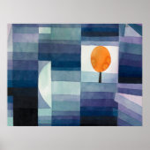 Poster The Harbinger of Autumn ,Blue Famous Painting (Devant)