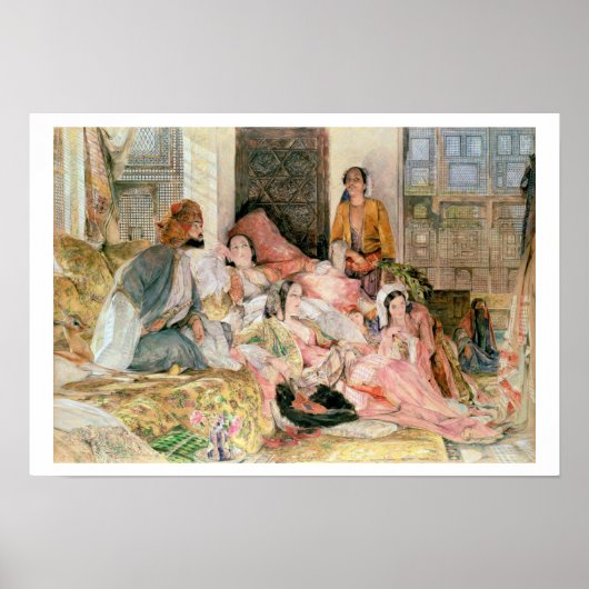 Poster The Harem, c.1850 (Devant)