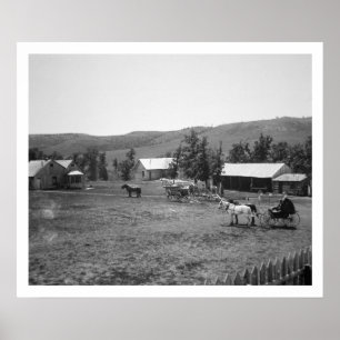 Poster The Haylie Ranch, Crook County, Wyoming, c.1890 (b