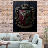 Poster  The Heraldic Crest Chateaucore Victorian Medieval