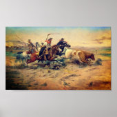 Poster The Herd Quitter (par C. M. Russell, c. 1897) (Devant)