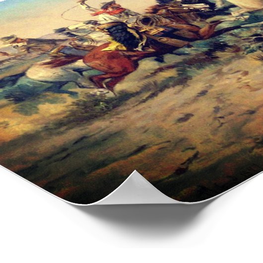 Poster The Herd Quitter (par C. M. Russell, c. 1897) (Coin)