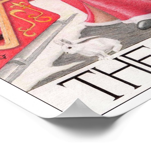 Poster The Hermit tarot card (Coin)