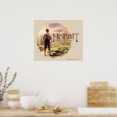 Poster The Hobbit Logo with BILBO BAGGINS™ Back (Cuisine)