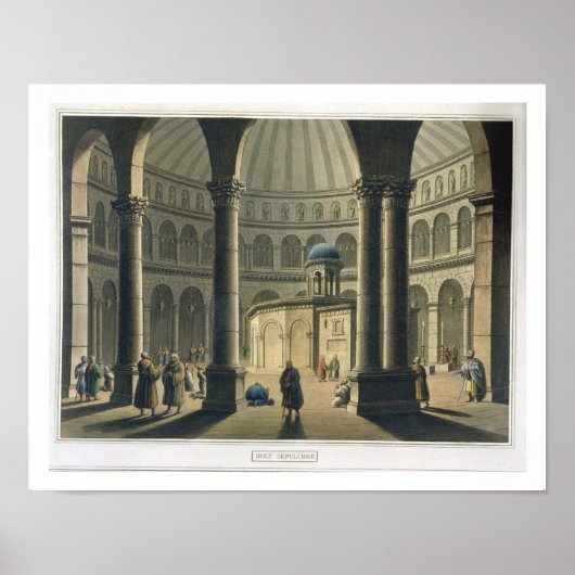 Poster The Holy Sepulcher, pub. par William Watts, 1806 ( (Devant)