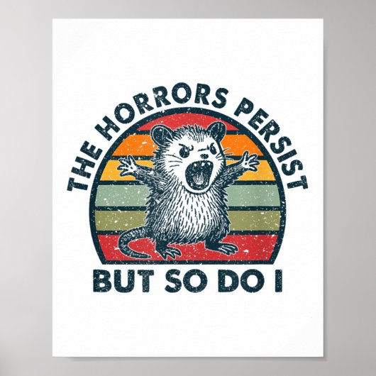 Poster The Horrors Persist But So Do I (Devant)