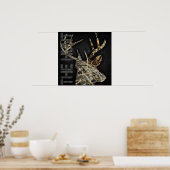 Poster "The Hunt" Chasse Au Cerf Camoflauge Antler (Cuisine)