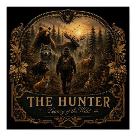 Poster The Hunter , Dans le silence sauvage  (Devant)